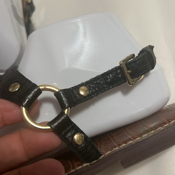 Sam Edelman Greta Black Leather Thong Sandals | Size 10M | Boho Gold Hardware - Picture 6 of 13